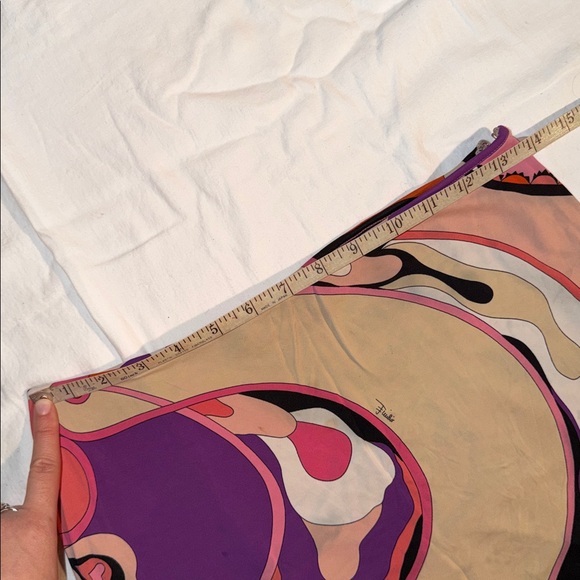 Vintage Emilio Pucci Multicolor Abstract Micro Mini Skirt, xs to small fit - Picture 5 of 8